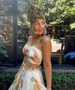 ROOH Collective ‘La Mer’ Summer Crop and Summer Maxi Skirt Print Size M/ AU 10 for rent on The Volte - image 3