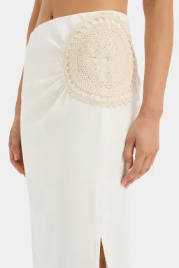 Sir The Label Atacama Bralette Size 2 & Midi Skirt Size 1 Set Natural for rent on The Volte - image 2