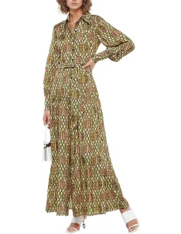 Manning Cartell Sugar Pop Long Sleeve Shirt Dress Floral Size 10 for rent on The Volte - image 1