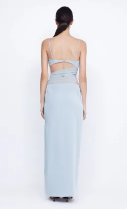 Bec & Bridge Mari Lou Asym Maxi Dress Dove Blue Size AU 6 for rent on The Volte - image 3