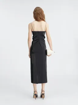 Jacquemus La robe Carino Les Sculptures Midi Dress Black Size 8 for rent on The Volte - image 3