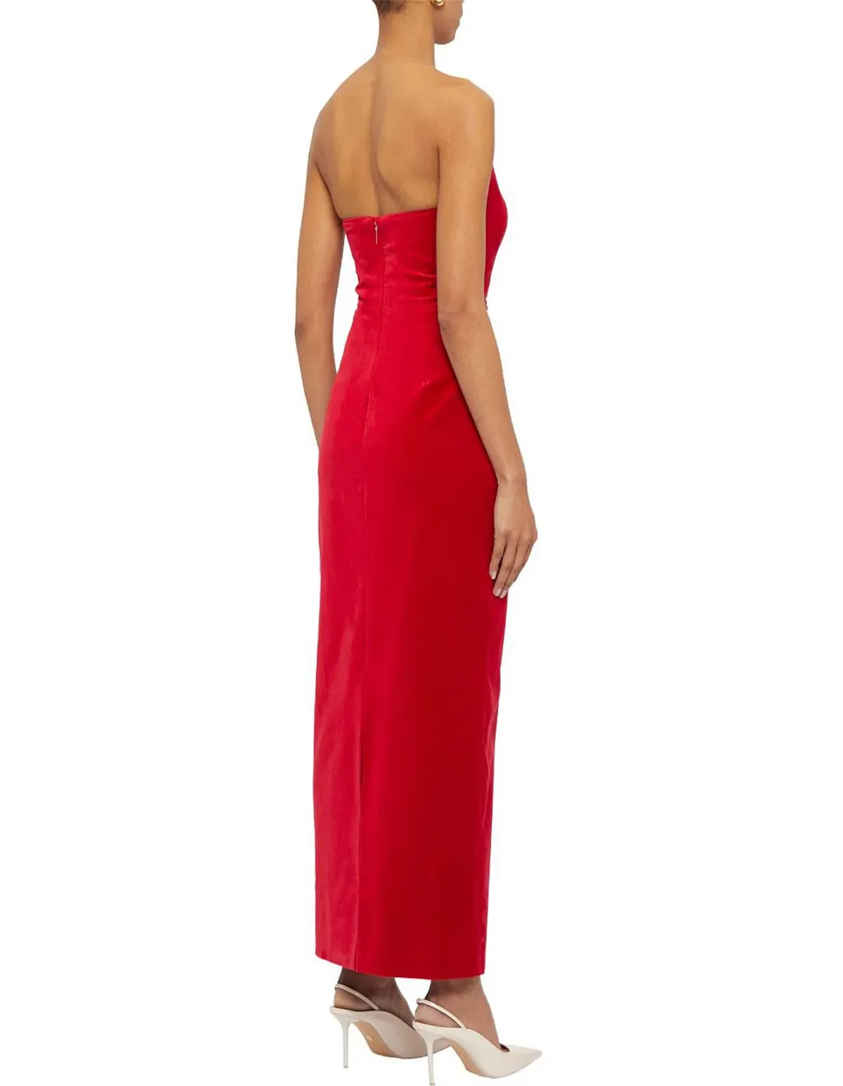 Ginger & Smart Soloist Strapless Gown Red Size AU 12 - Image 3