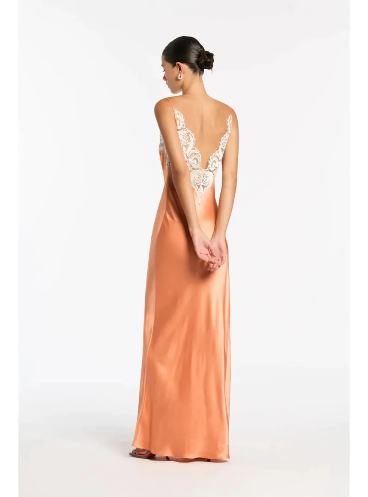 Sir the Label Danseurs Lace Slip Dress Peach Size 3 / AU 12 - Image 3