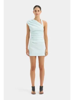 Sir The Label Azul Gathered Mini Dress Ice Blue Size 2 / AU 10 for rent on The Volte - image 1