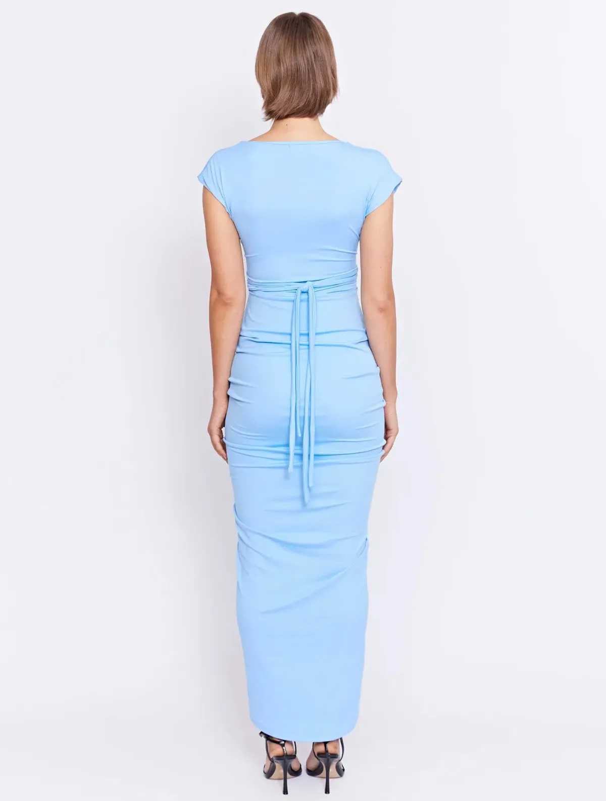 Pfeiffer Ramos Dress in Light Blue Size 8 - Image 3