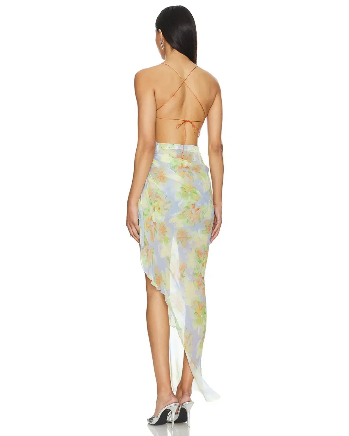 Bec and Bridge Zephy Asym Dress Blue Blossom Size AU 6 - Image 3