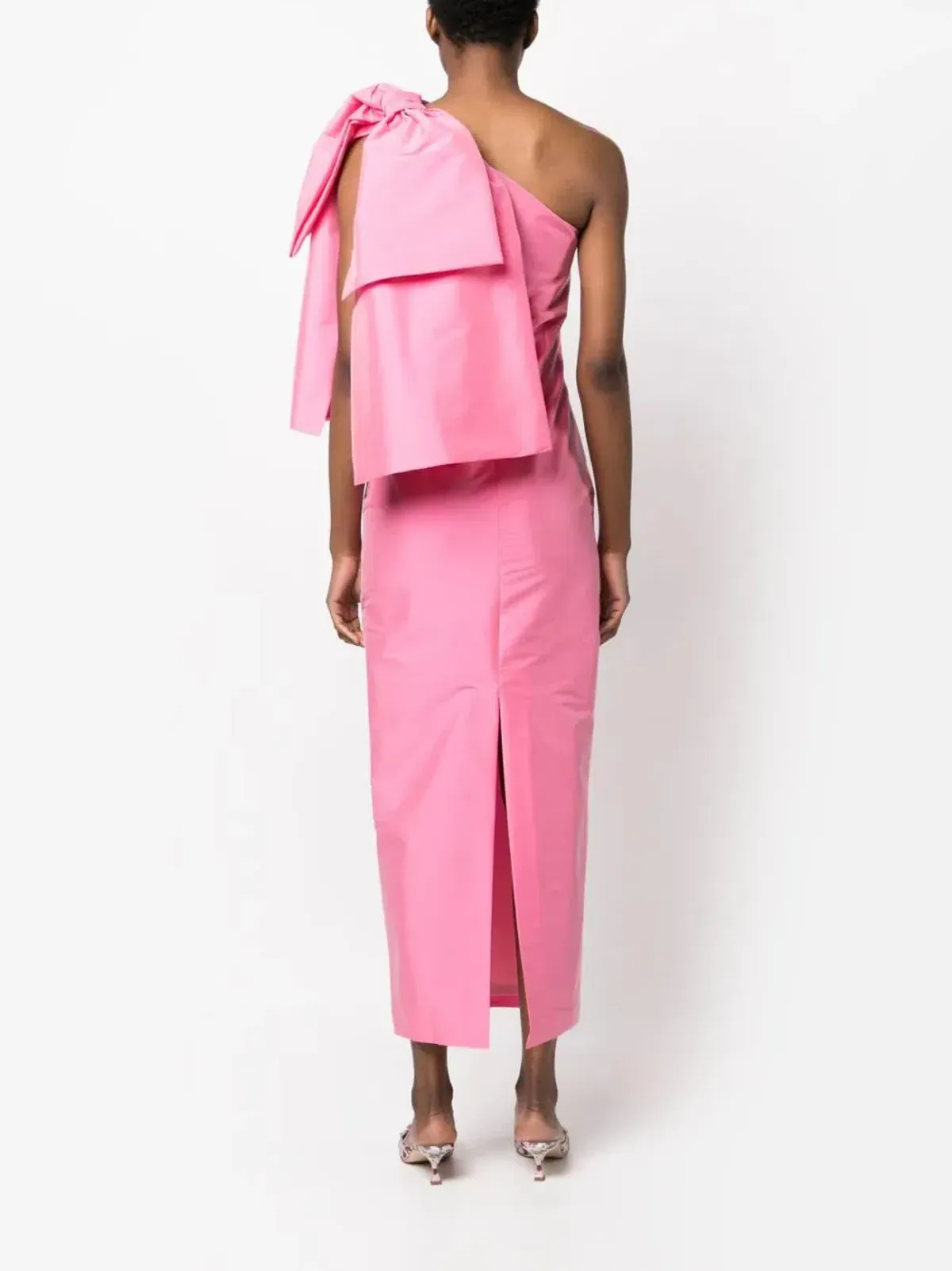 Bernadette Josselin Bow-Embellished Midi Dress Pink Size EU42 / AU 14 - Image 3