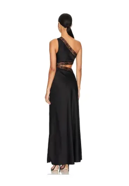 Misha Jillian Satin Dress Black Size 6/XS for rent on The Volte - image 3