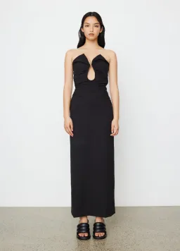 Wynn Hamlyn Zoe Bodice Dress Black Size 8  for rent on The Volte - image 1
