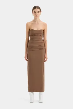 Sir The Label  The Alba Strapless Gown in Mocha  Size 0/Au 6  for rent on The Volte - image 2