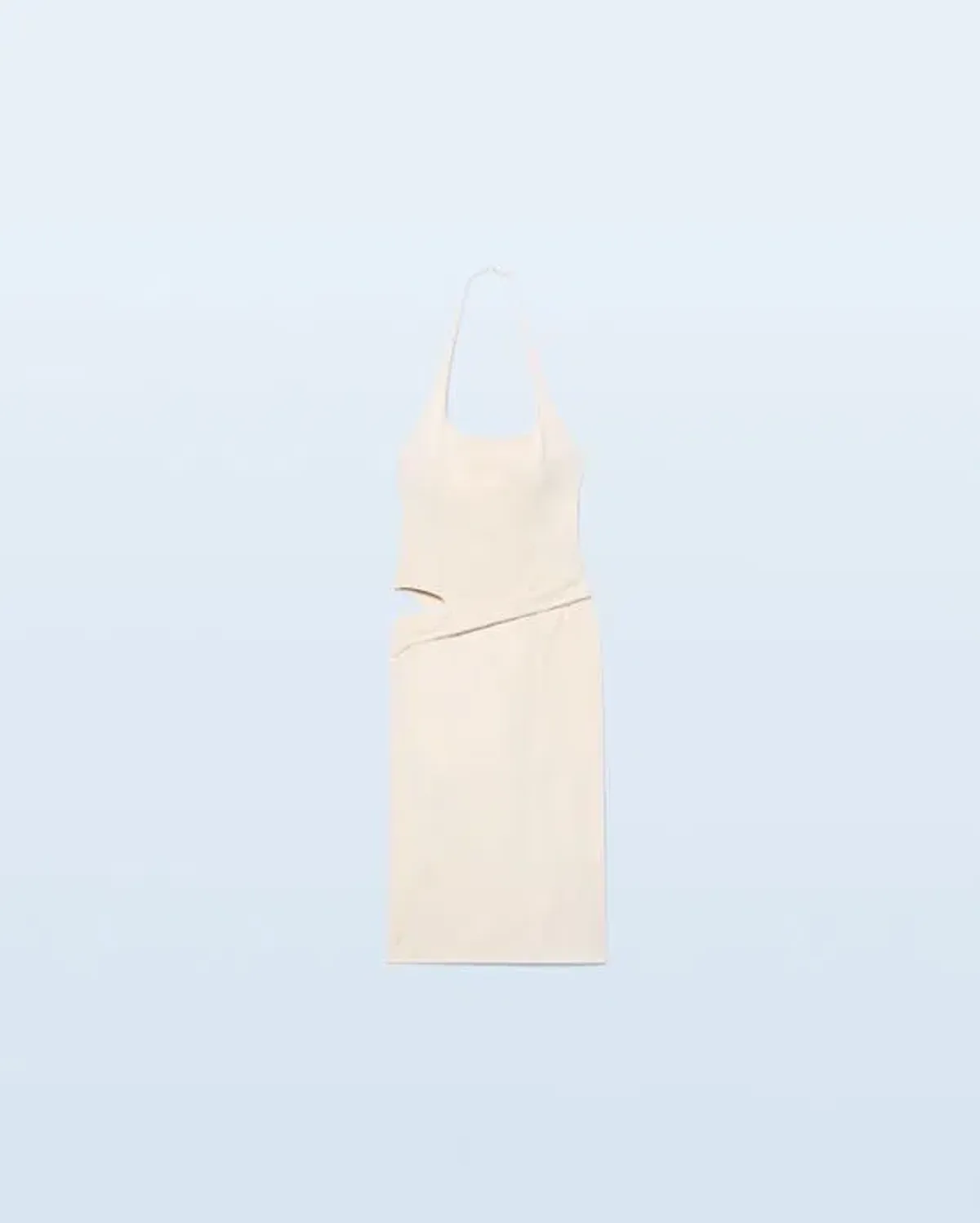 Jacquemus La Robe Hielo Asymmetric Dress Off White Size 10 - Image 4