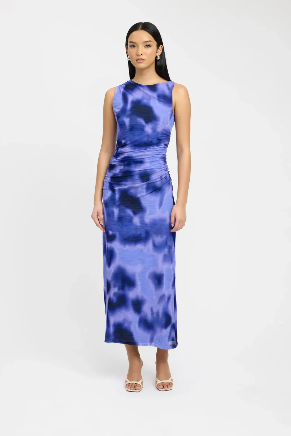 Kookai Poppy Maxi Dress Blue Print Size 36/Au 8 - Image 1