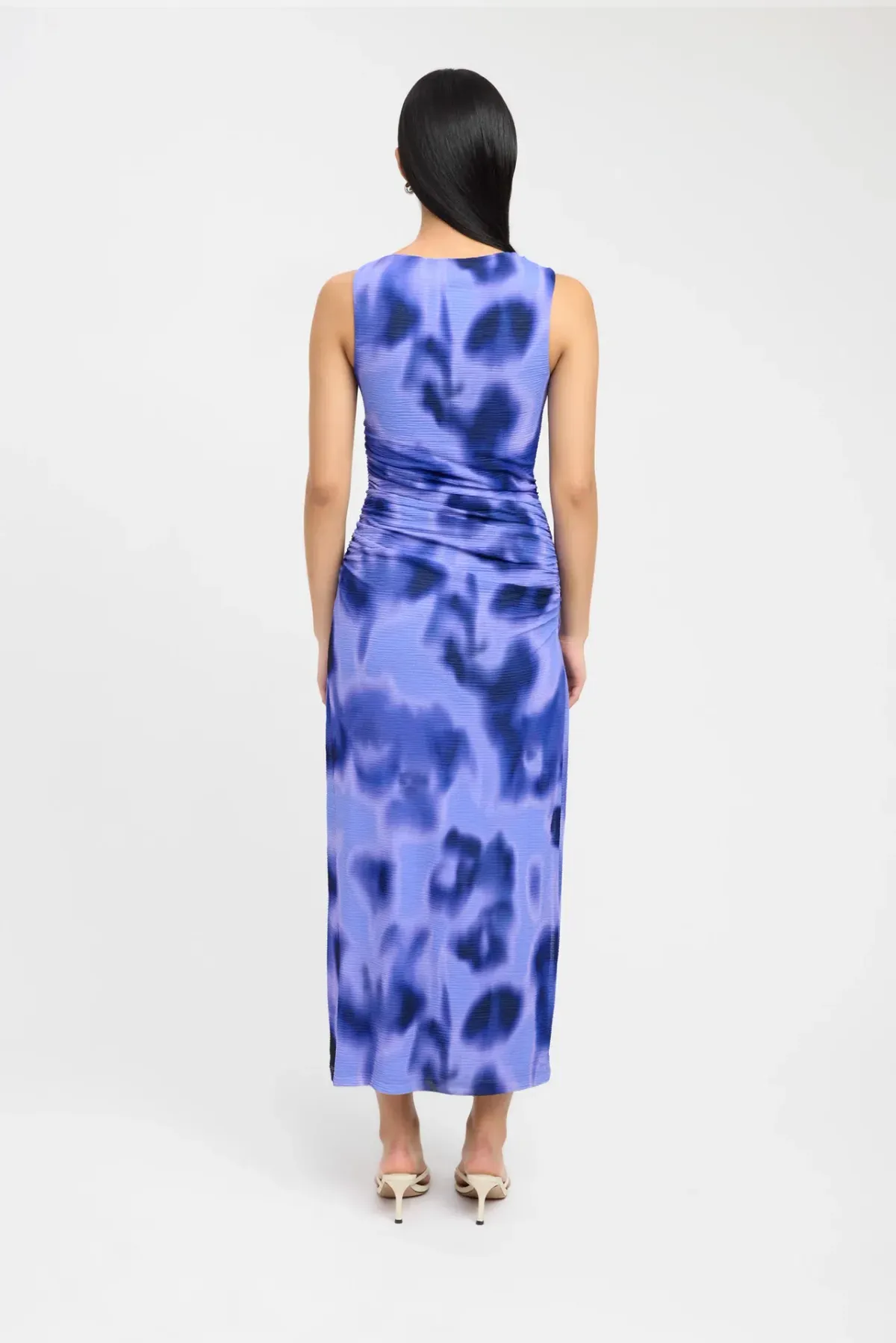 Kookai Poppy Maxi Dress Blue Print Size 36/Au 8 - Image 2