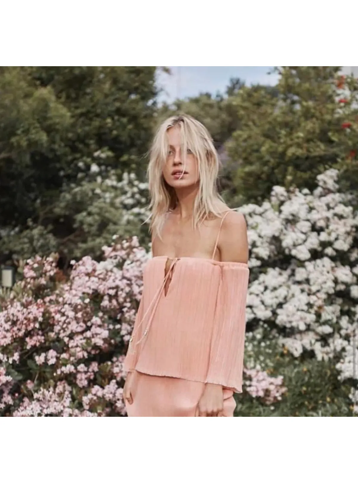 Bec & Bridge Windswept Tiered Maxi Dress in Blush Size AU 6 - Image 4