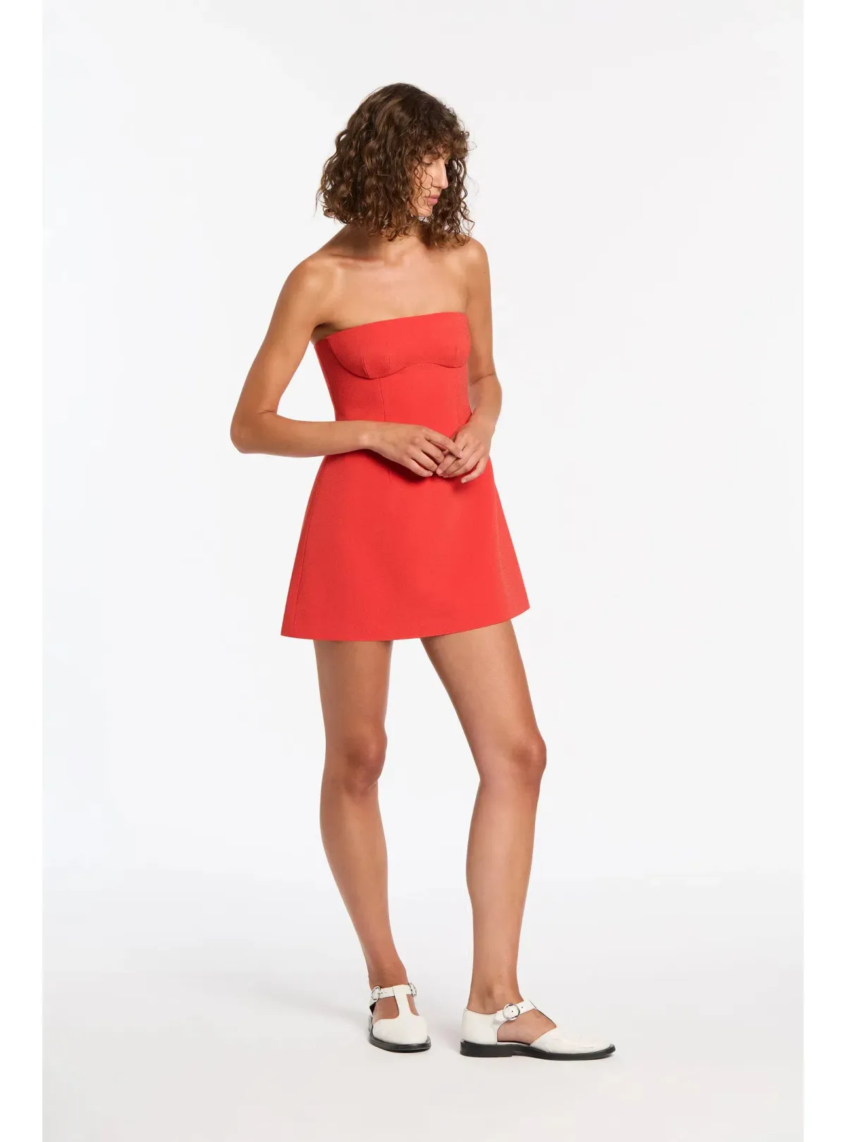 Sir the Label Spoerri Sculpted Mini Dress in Red Size 1 / AU 8 - Image 3