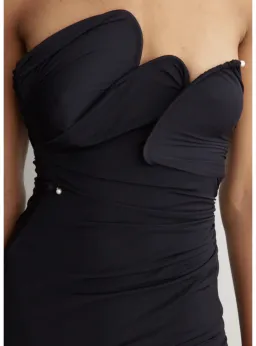 Christopher Esber Encompassed Loop Bodice Dress Black Size AU 6 for rent on The Volte - image 2