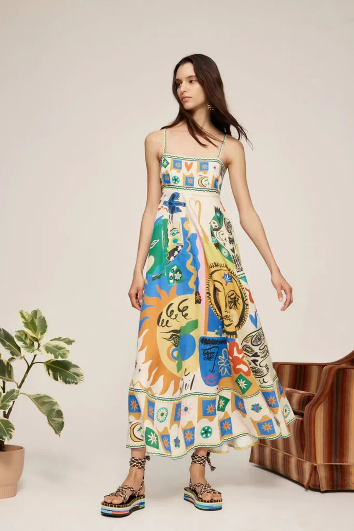 Alemais Soleil Sundress Multi Size AU 6 - Image 1