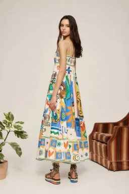 Alemais Soleil Sundress Multi Size AU 6 for rent on The Volte - image 2
