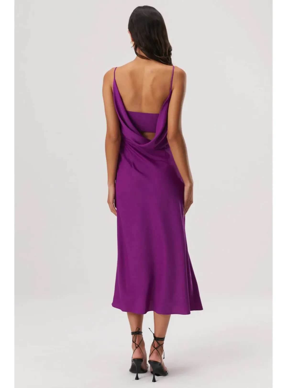 MISHA Alden Midi Dress Prism Violet Size 6/XS - Image 4