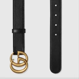 Gucci Double G Buckle Leather Belt Black Size 75 for rent on The Volte - image 2