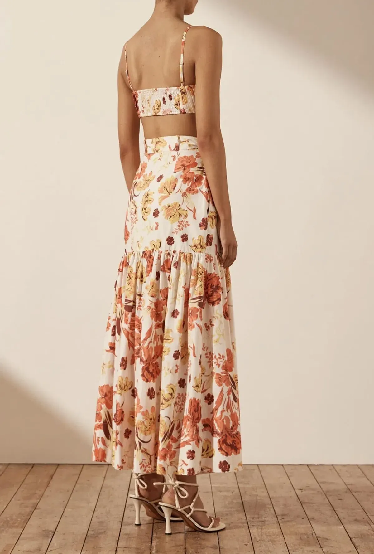 Shona Joy Kalani Maxi Wrap Skirt Floral Size AU8 - Image 3