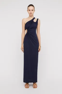 Scanlan Theodore Mercerised Cotton Dress Navy Size 10 for rent on The Volte - image 1