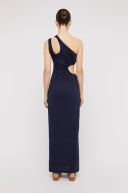 Scanlan Theodore Mercerised Cotton Dress Navy Size 10 for rent on The Volte - image 2