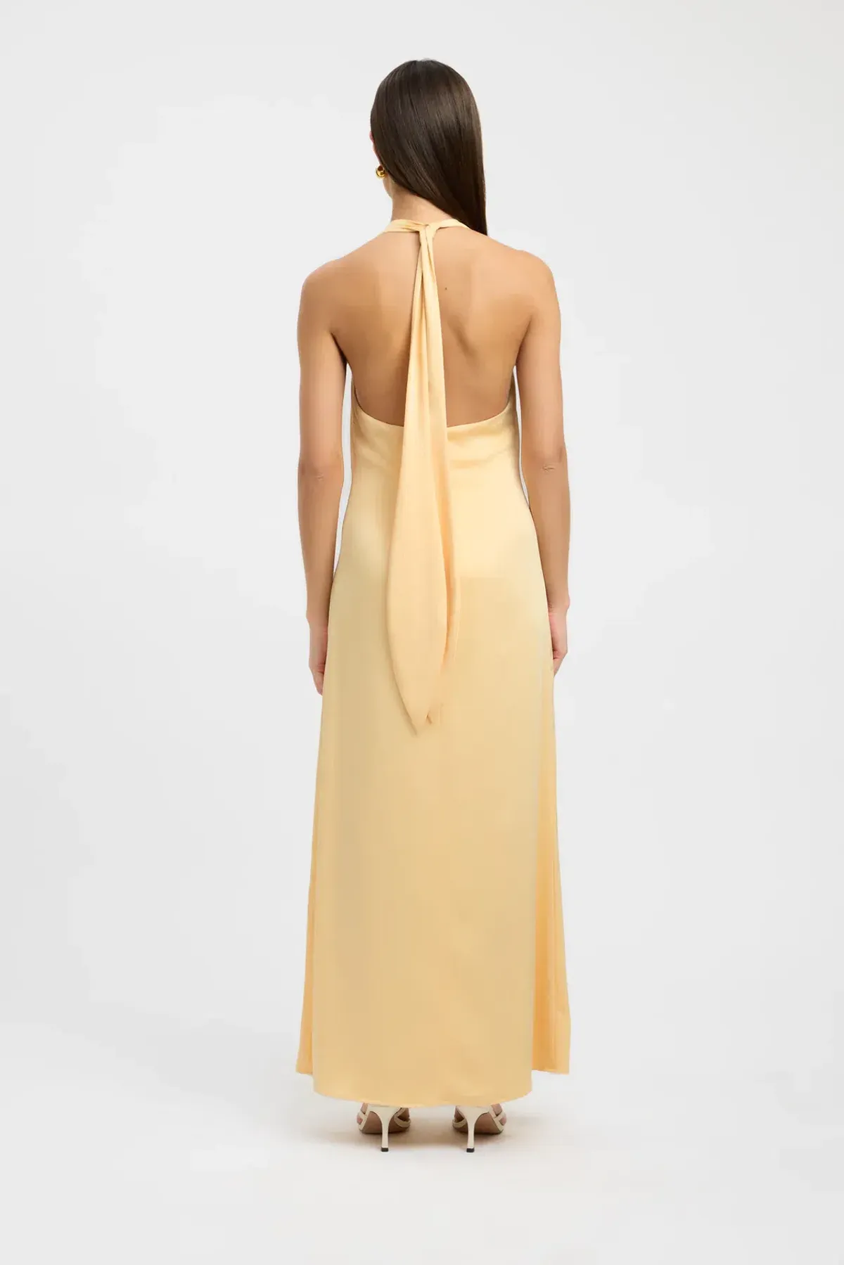 Kookai Milan Maxi Dress Butter Popcorn Size 6 - Image 3