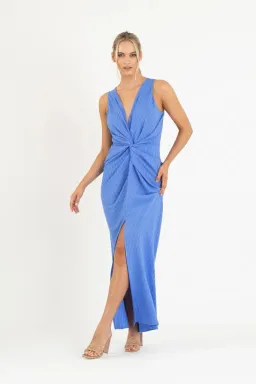 One Fell Swoop Gaia Maxi Dress in Blue Size 6 for rent on The Volte - image 1