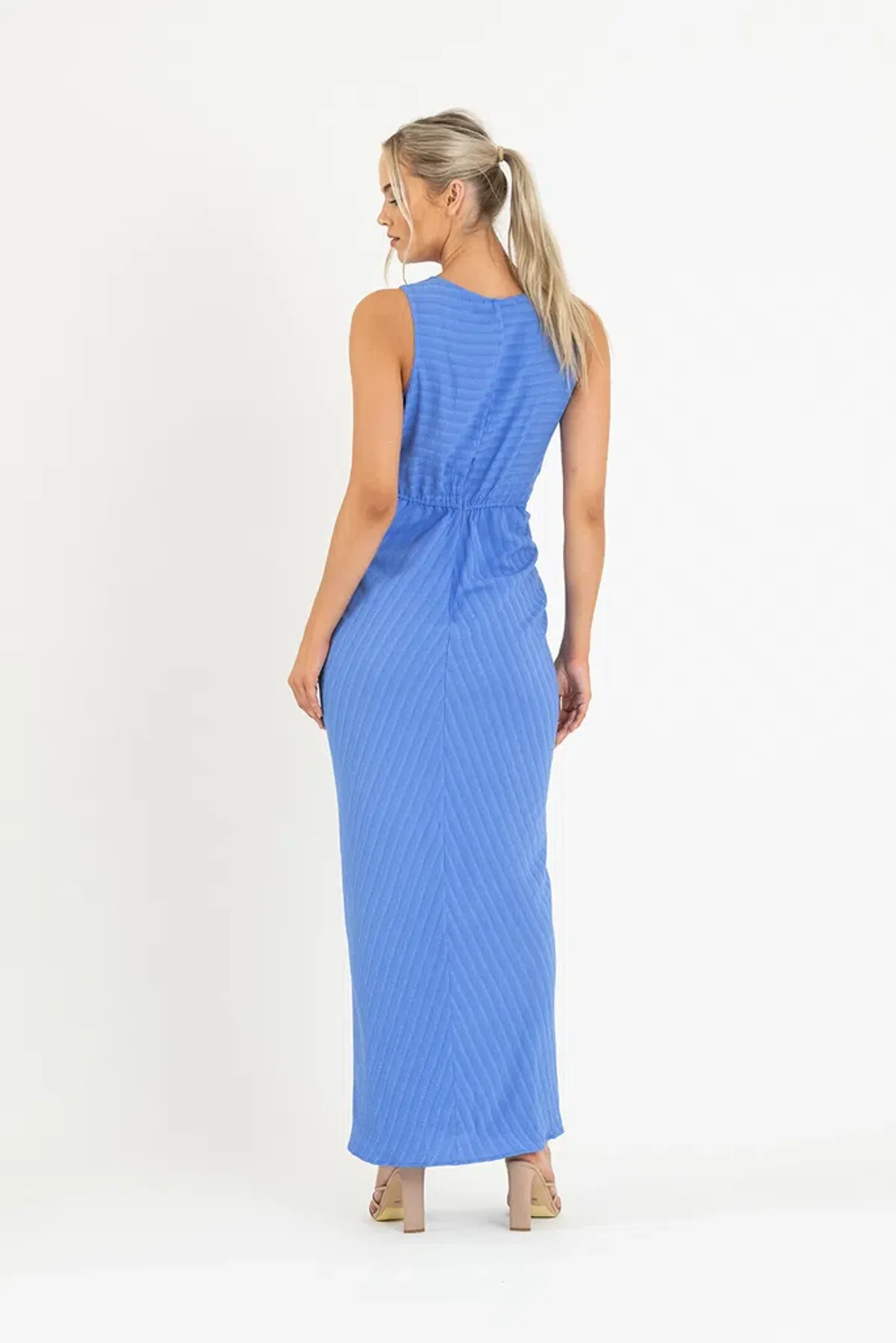 One Fell Swoop Gaia Maxi Dress in Blue Size 6 - Image 2