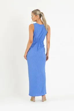 One Fell Swoop Gaia Maxi Dress in Blue Size 6 for rent on The Volte - image 2