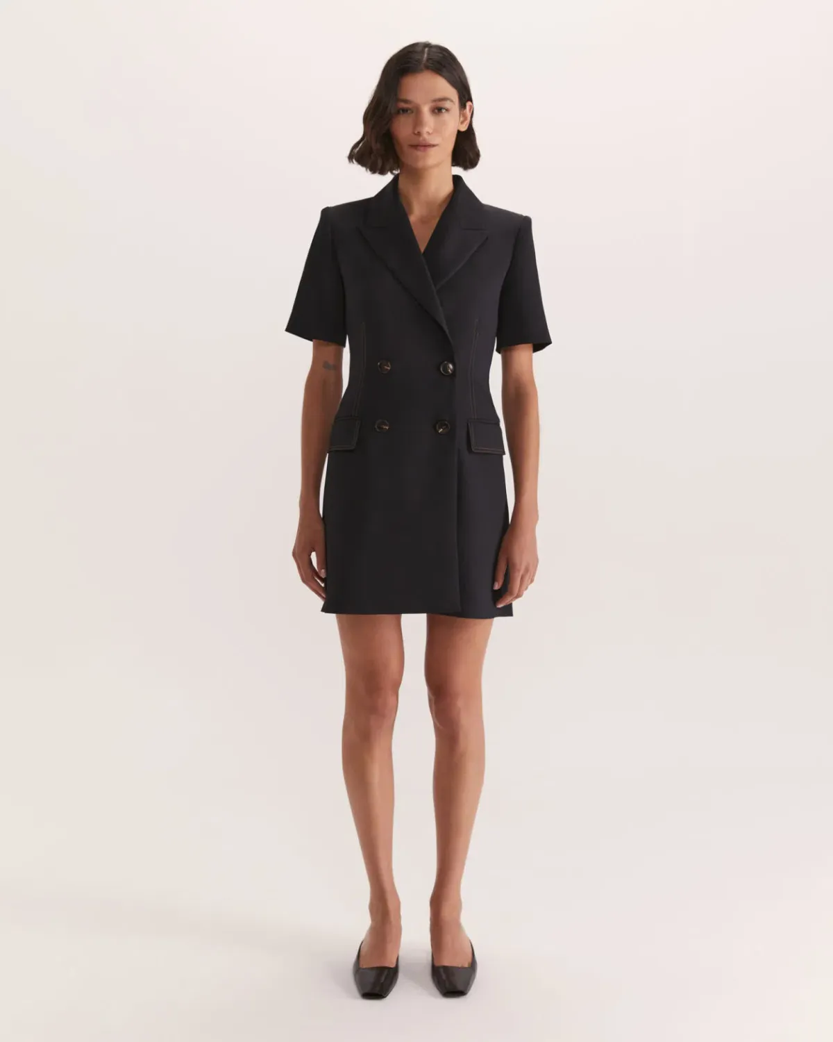 Saba Dharma Blazer Mini Dress Black Size 10 - Image 1