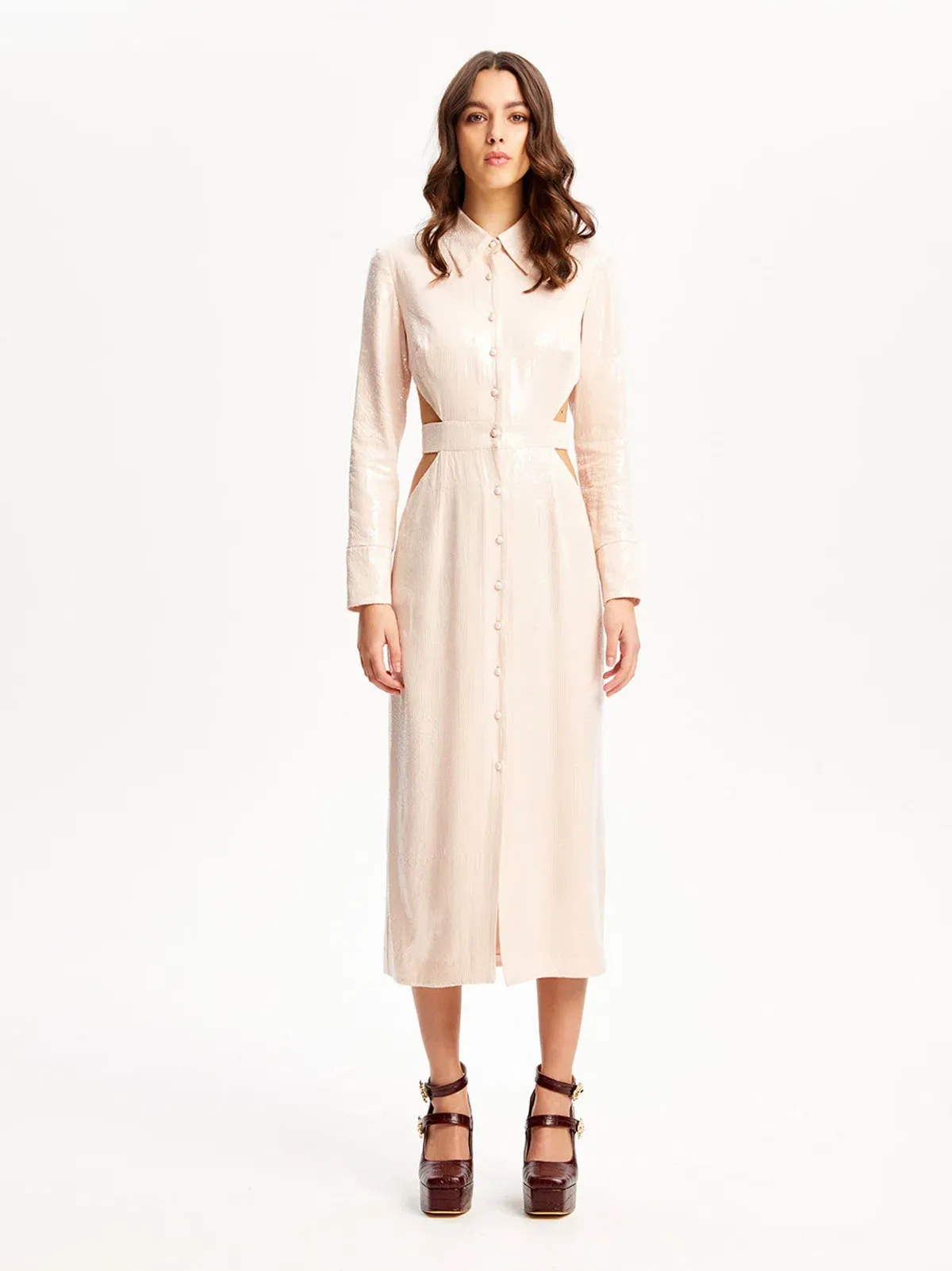 Alice McCall Night Sky Trench Dress Chai Latte Size 10 AU - Image 1