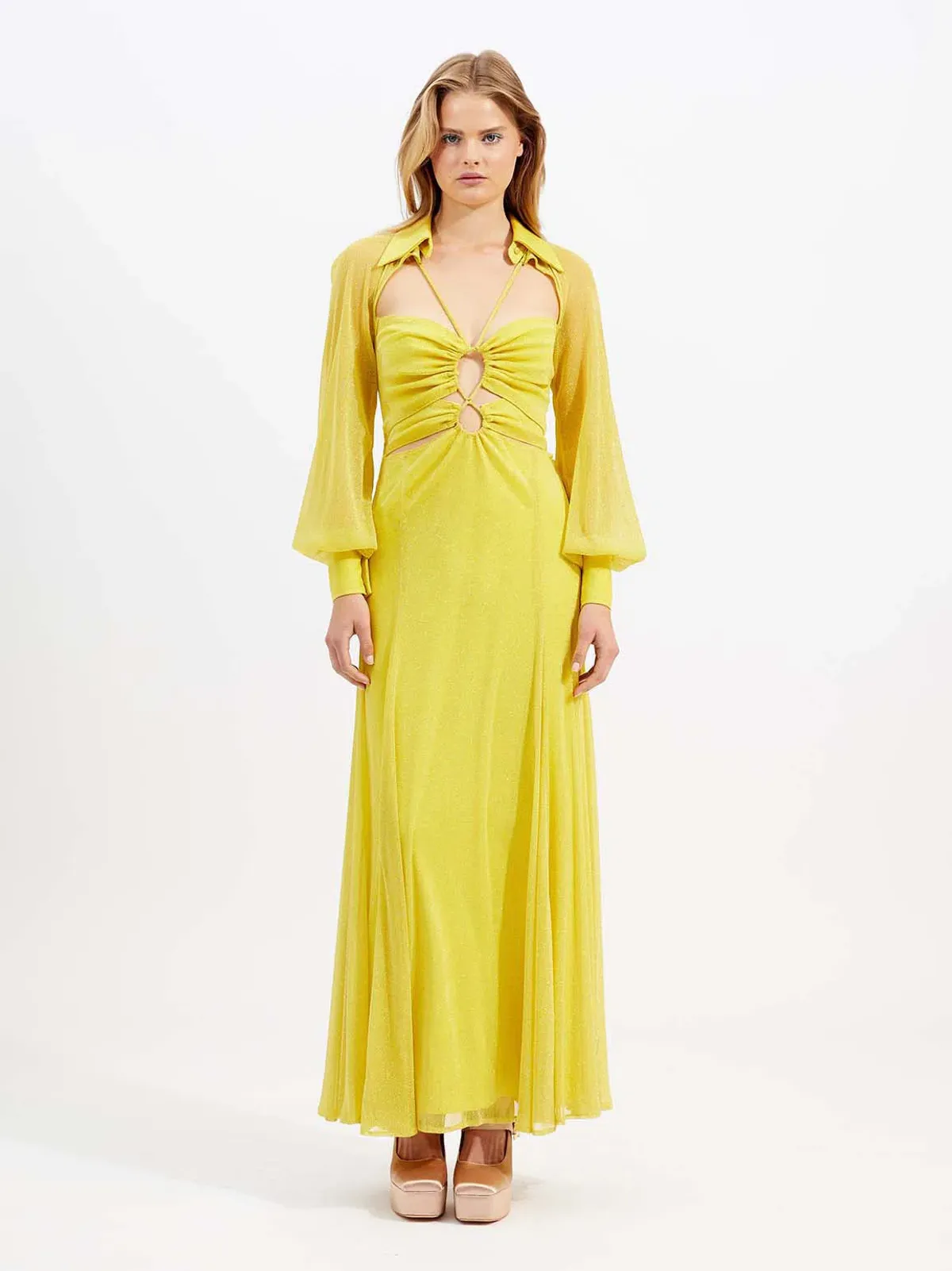 Alice McCall Sunset Kiss Midi Dress in Mango Size 12 - Image 1