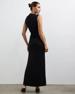 Lover Collins Ring Front Maxi Dress Black Size 10 for rent on The Volte - image 3