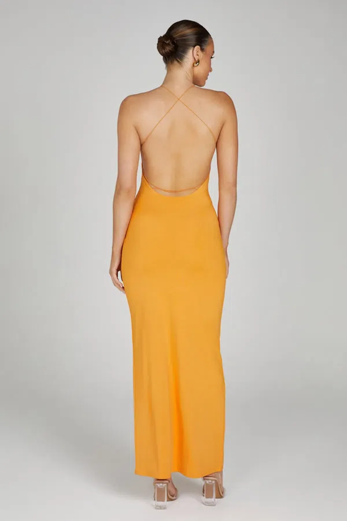 MESHKI Sinead Twist Maxi Dress Orange Size 10  - Image 2