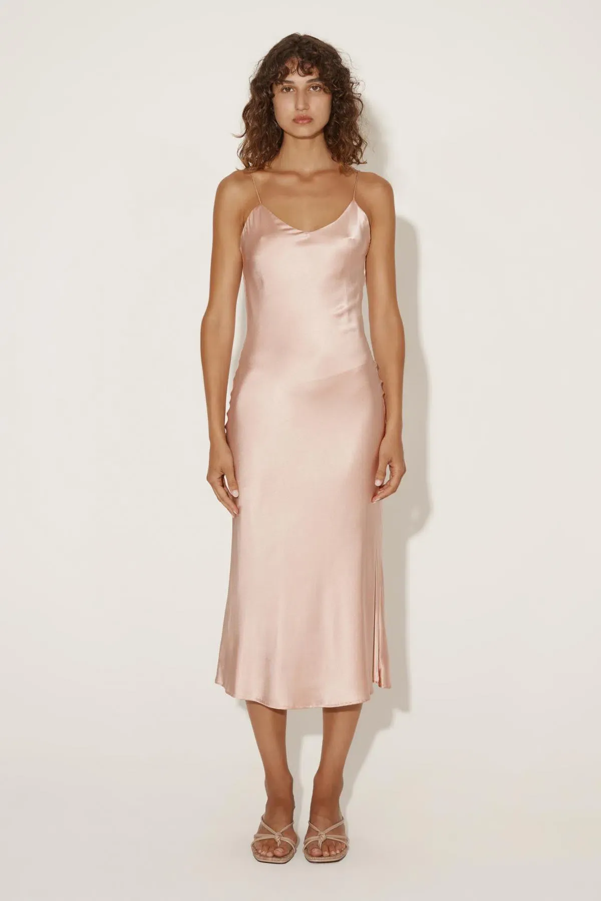 Hansen and Gretel Demi Slip Dress Blush Size 6 - Image 1