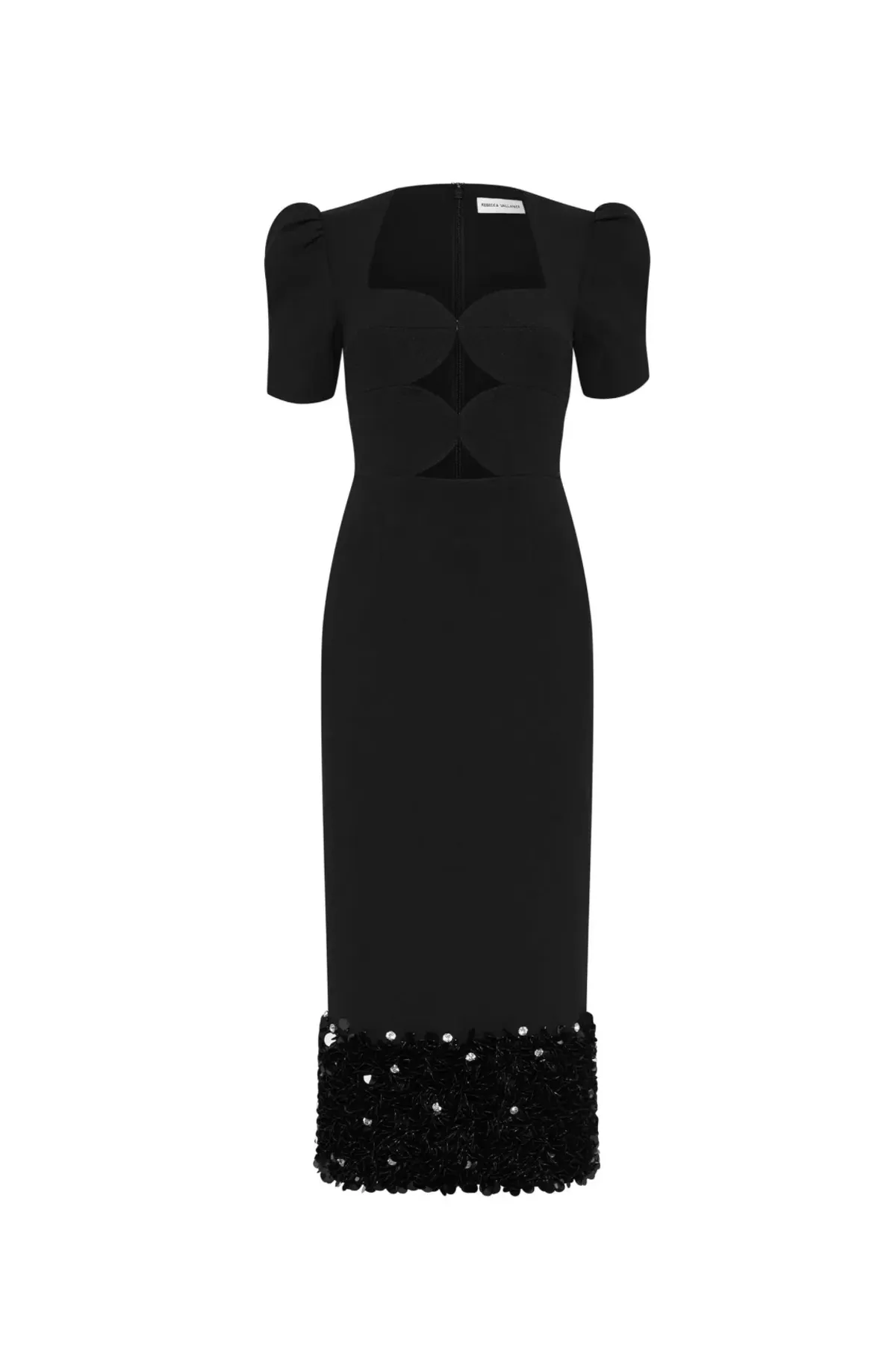 Rebecca Vallance Elaine Midi Dress Black Size 8 - Image 5