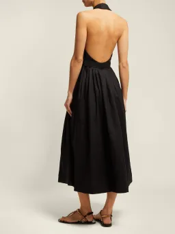 Zimmermann Primrose Halter Midi Dress Black Size 2 / AU 12 for rent on The Volte - image 2