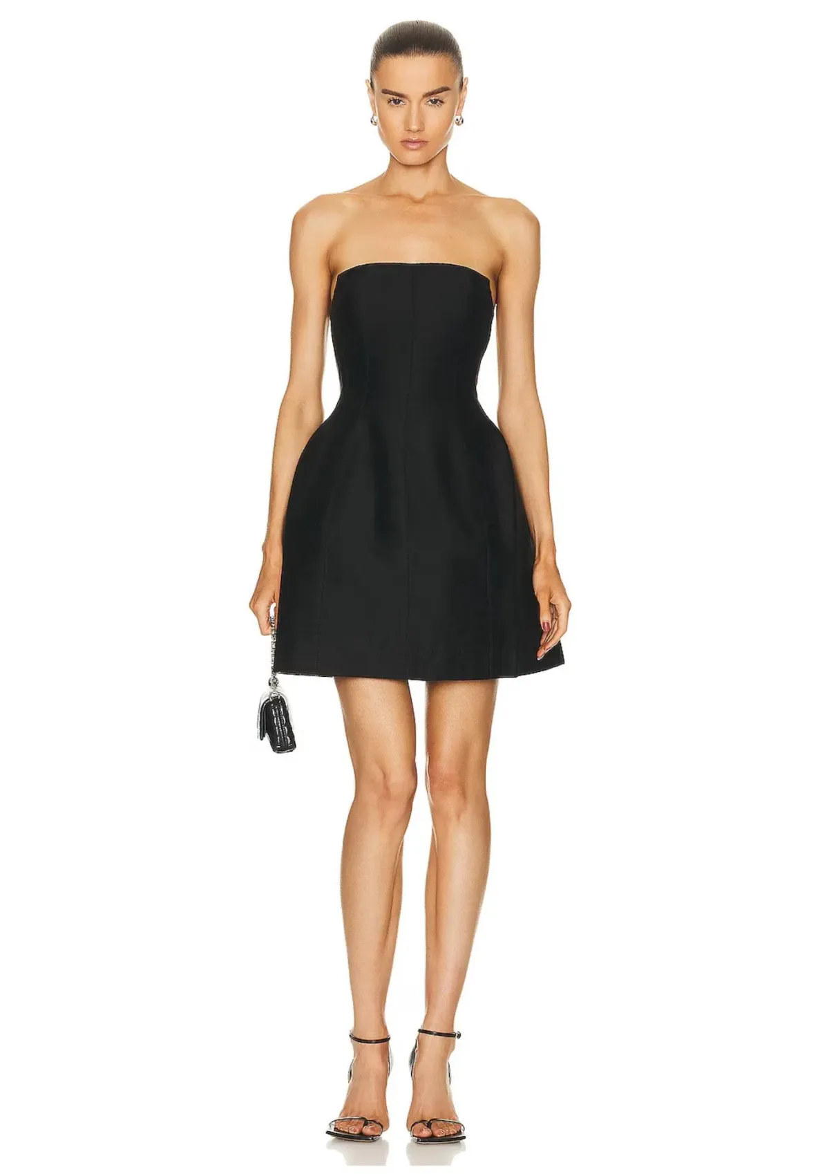 Aje Baret Strapless Mini Dress Black Size 8 - Image 3