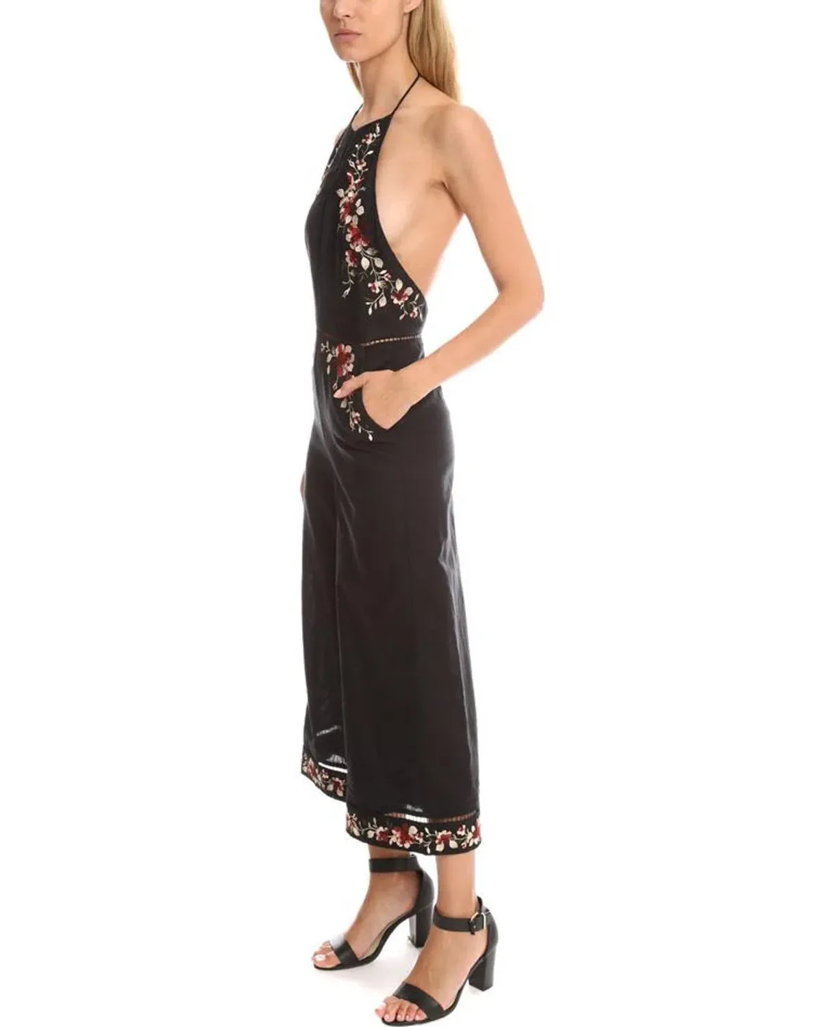 Zimmermann Sakura Embroidered Jumpsuit Black Floral Size 0 / AU 8 - Image 2