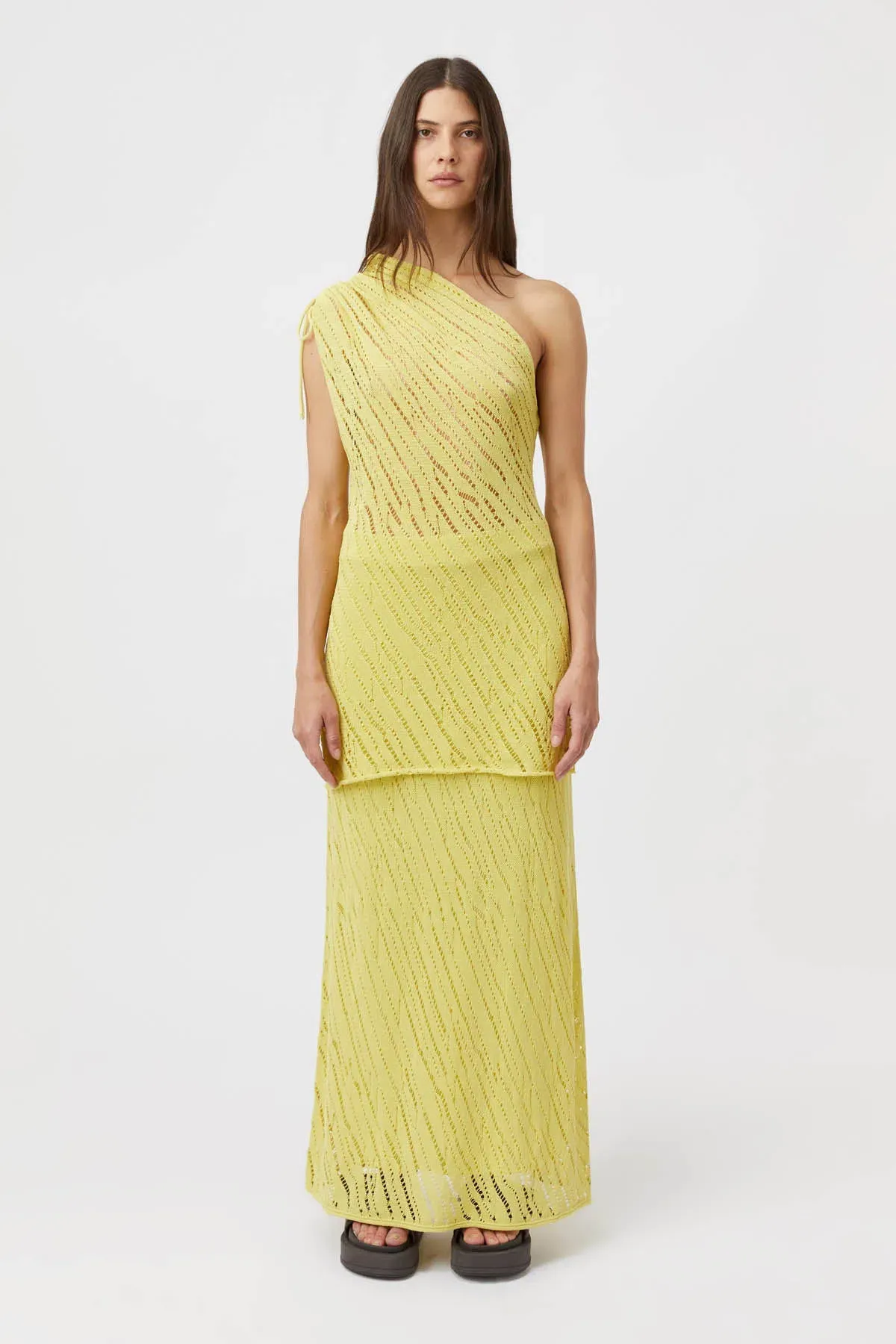 Camilla and Marc Clover Knit Top & Skirt Set in Acid Size 8 - Image 1