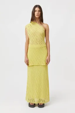 Camilla and Marc Clover Knit Top & Skirt Set in Acid Size 8 for rent on The Volte - image 1