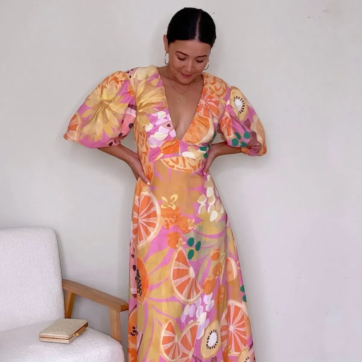 By Nicola Bolero Maxi Dress  in Fruit Punch Size 12 - Image 2