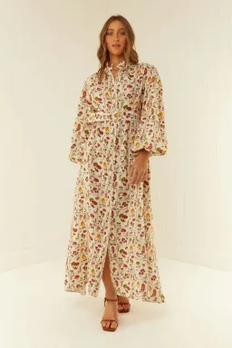 Palm Noosa Noddy Dress Tomato Tile Print Size 14 for rent on The Volte - image 1