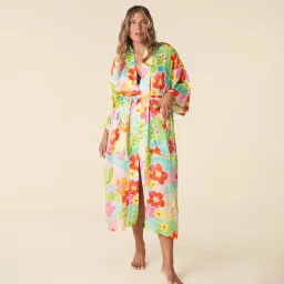 Spell Margie Hour Maxi Robe in Tutti Fruiti One Size  for rent on The Volte - image 1