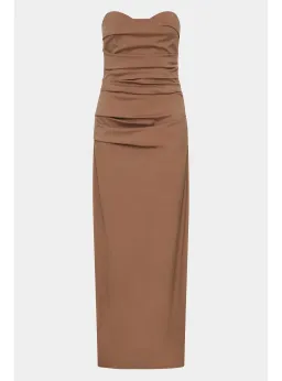 Sir the Label Alba Gown in Mocha Size AU 8 for rent on The Volte - image 4