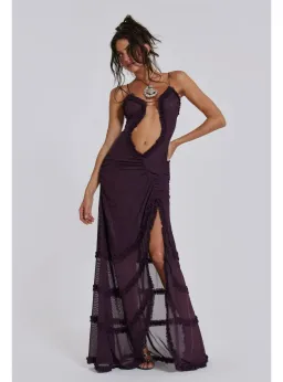 Jaded London Fatale Maxi Dress in Dusk Size AU 6 for rent on The Volte - image 2