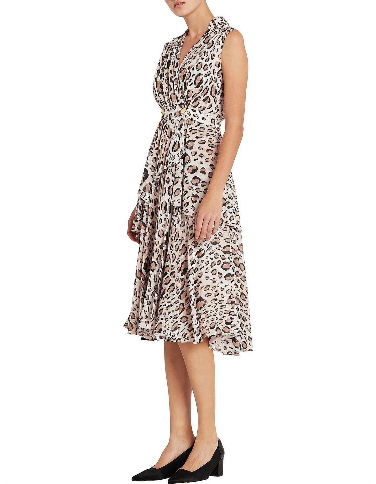 Aje Eliza Dress Print Size 6 - Image 3