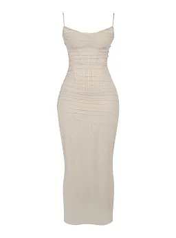 House of CB Nalini Maxi Dress in Sand Size AU 6 for rent on The Volte - image 6